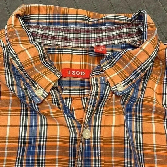 Izod Men's Plaid Shirt Size XL - Picture 3 of 8